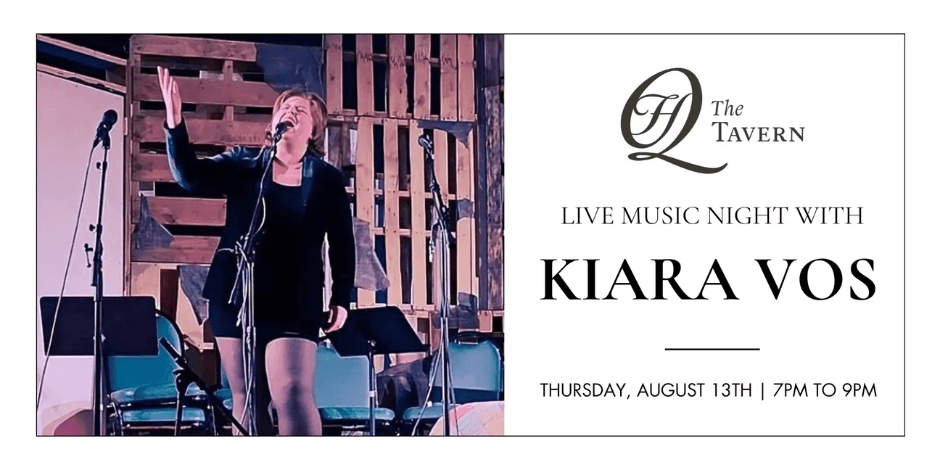 Live music performance by Kiara Vos at The Tavern