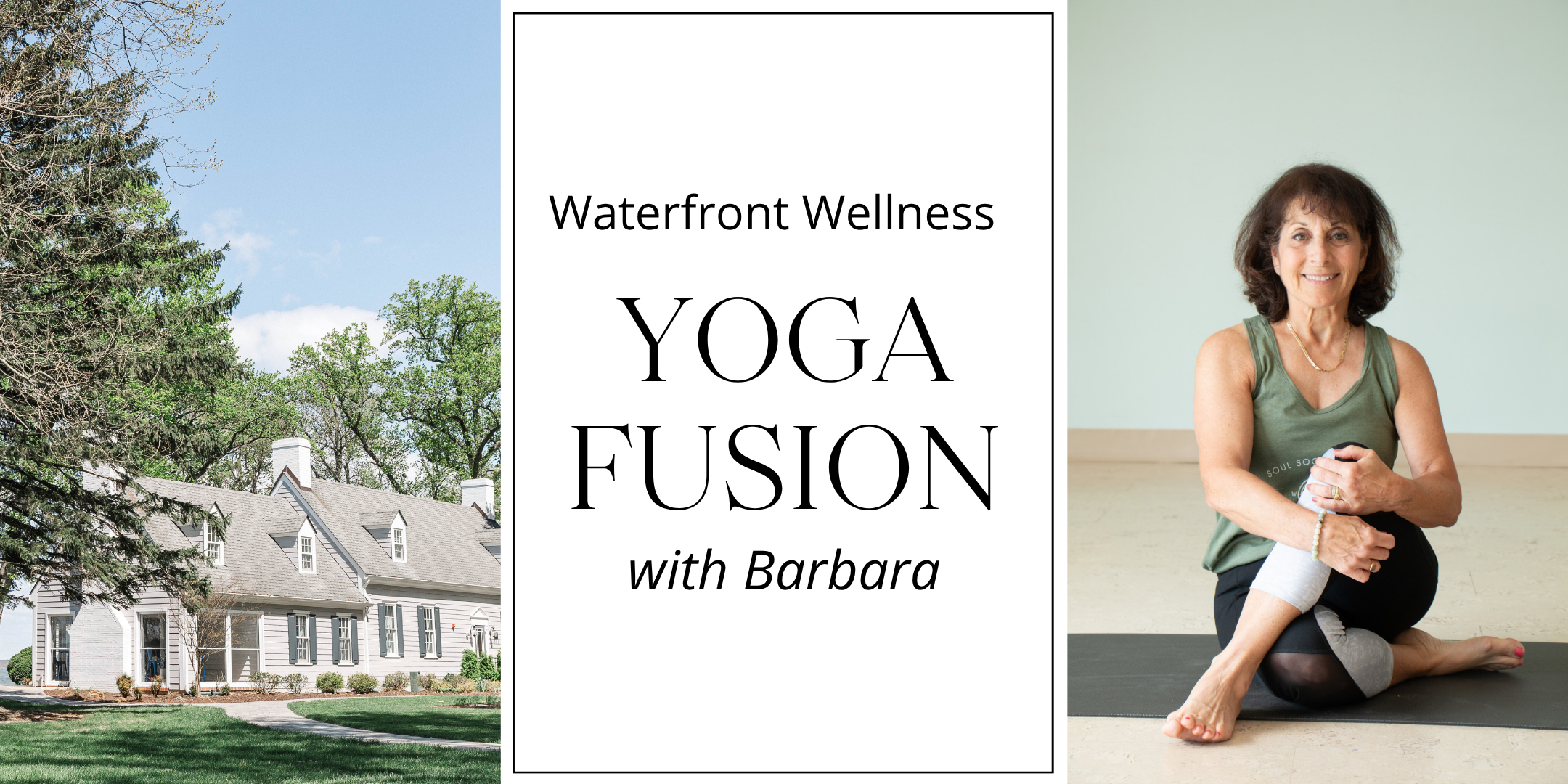 Experience a rejuvenating morning of movement and mindfulness featuring a one-hour Yoga Fusion practice led by certified instructor Barbara Russell, who blends traditional yoga with Pilates-inspired core work. The experience takes place inside the scenic River House and is designed for all skill levels, followed by a social hour featuring light bites and a complimentary refreshing beverage, all included in the $35 registration fee. Attendees need to bring their own yoga mat and water bottle and should wear comfortable athletic clothing suitable for indoor movement. While the experience is welcoming to anyone looking to reset and recharge, the mindful pace and focused core-work elements are best suited for adults and mature teens.
