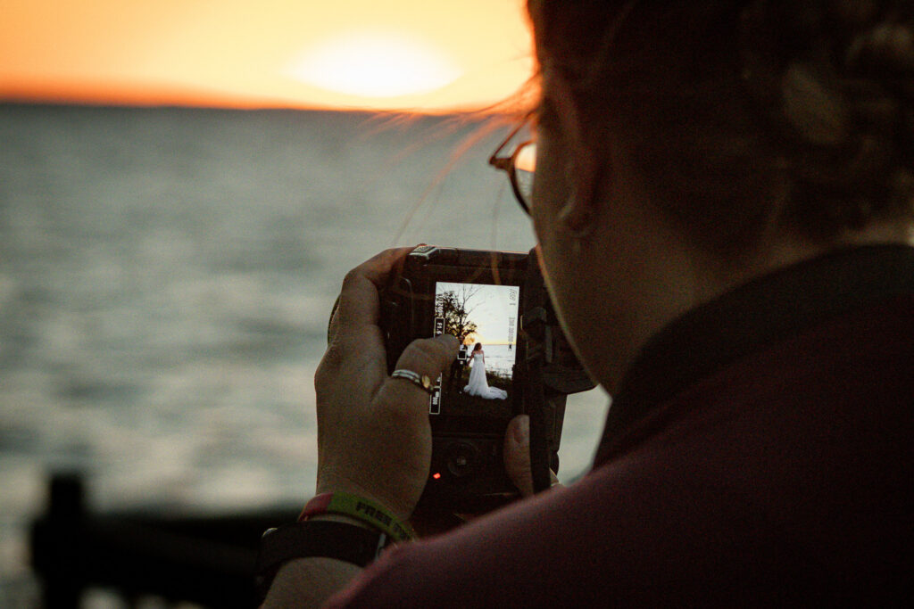 one of a kind sunsets and professional vendors at Queenstown Harbor's all-inclusive waterfront wedding venue Maryland